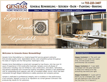 Tablet Screenshot of genesishomeremodeling.com